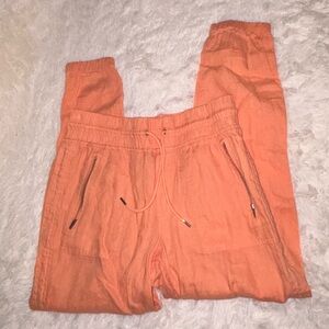 Athleta Cabo Linen Jogger - Cactus Peach